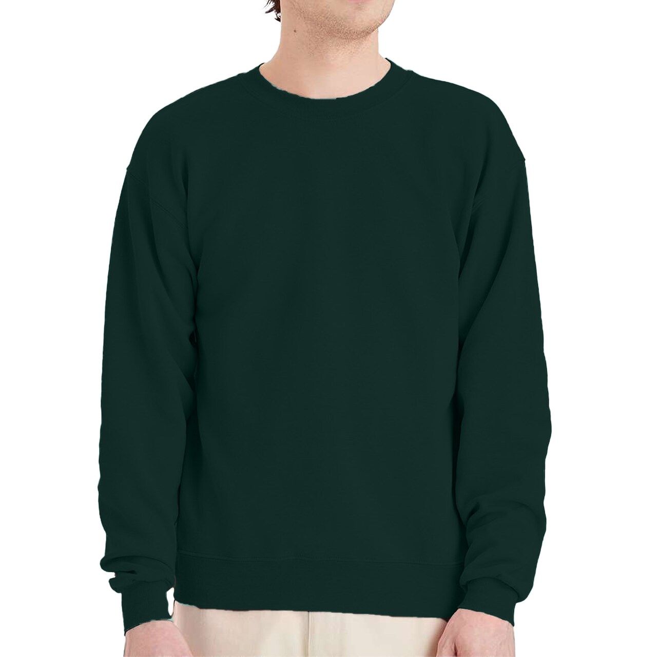 Hanes EcoSmart Unisex Crewneck Sweatshirt P160 Cotton-Poly Blend Fleece for Crafts